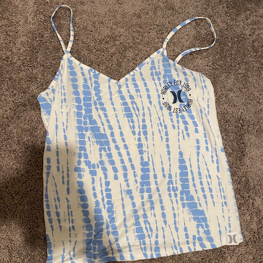 L white/blue sleep top